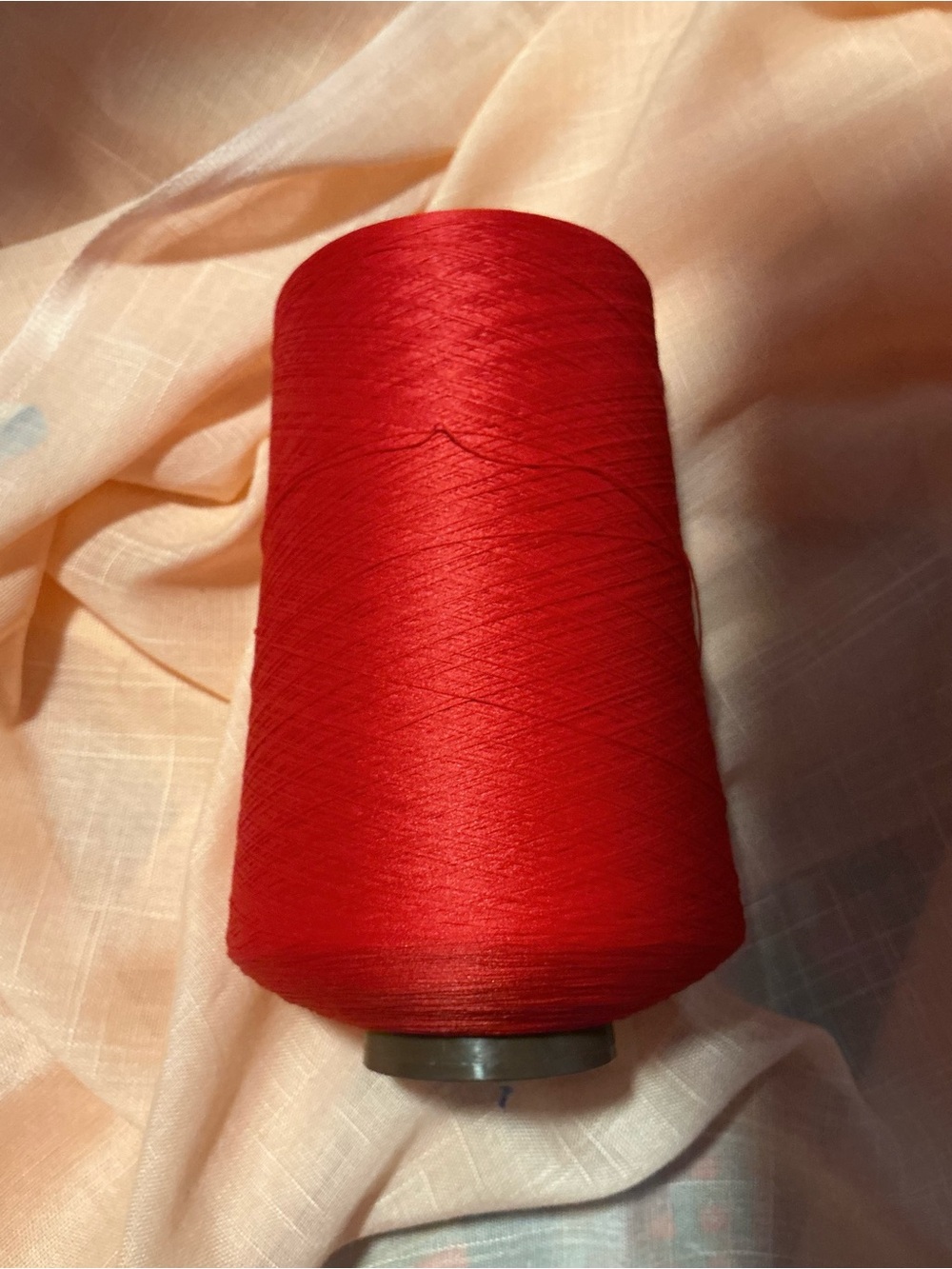 Red Sewing Thread Cone - Unbranded Premium Polyester